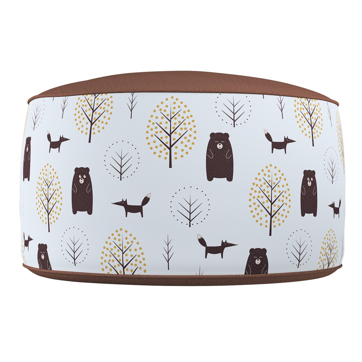 Puf dwukolorowy Coli, ecru-brązowy, 50x25 cm, Magic Collection