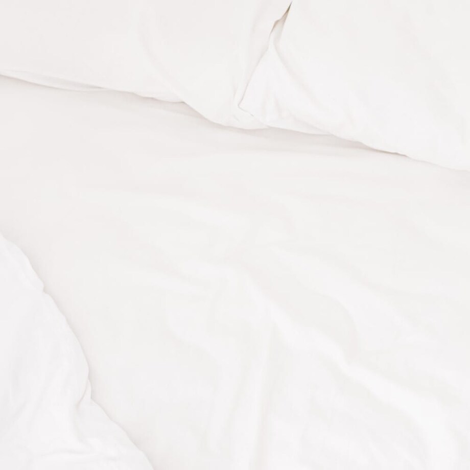 Prześcieradło bawełniane hotelowe białe 160x240 GŁADKIE