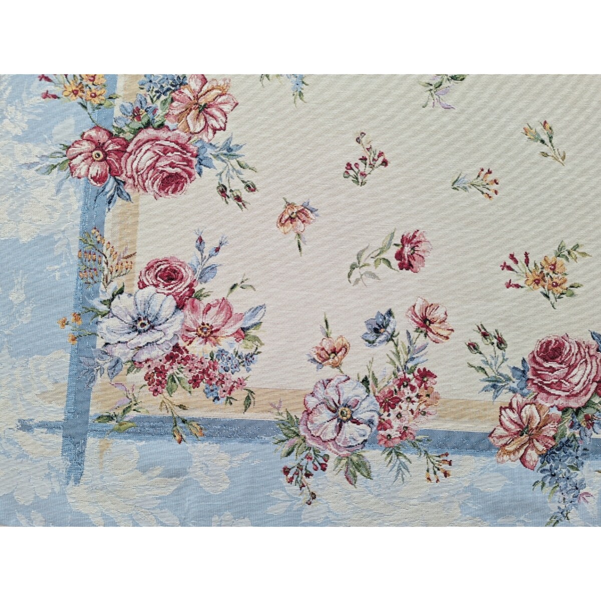 Obrus Na Stół 100X100 Cm Ozdobny Dekoracyjny Różany Ogród