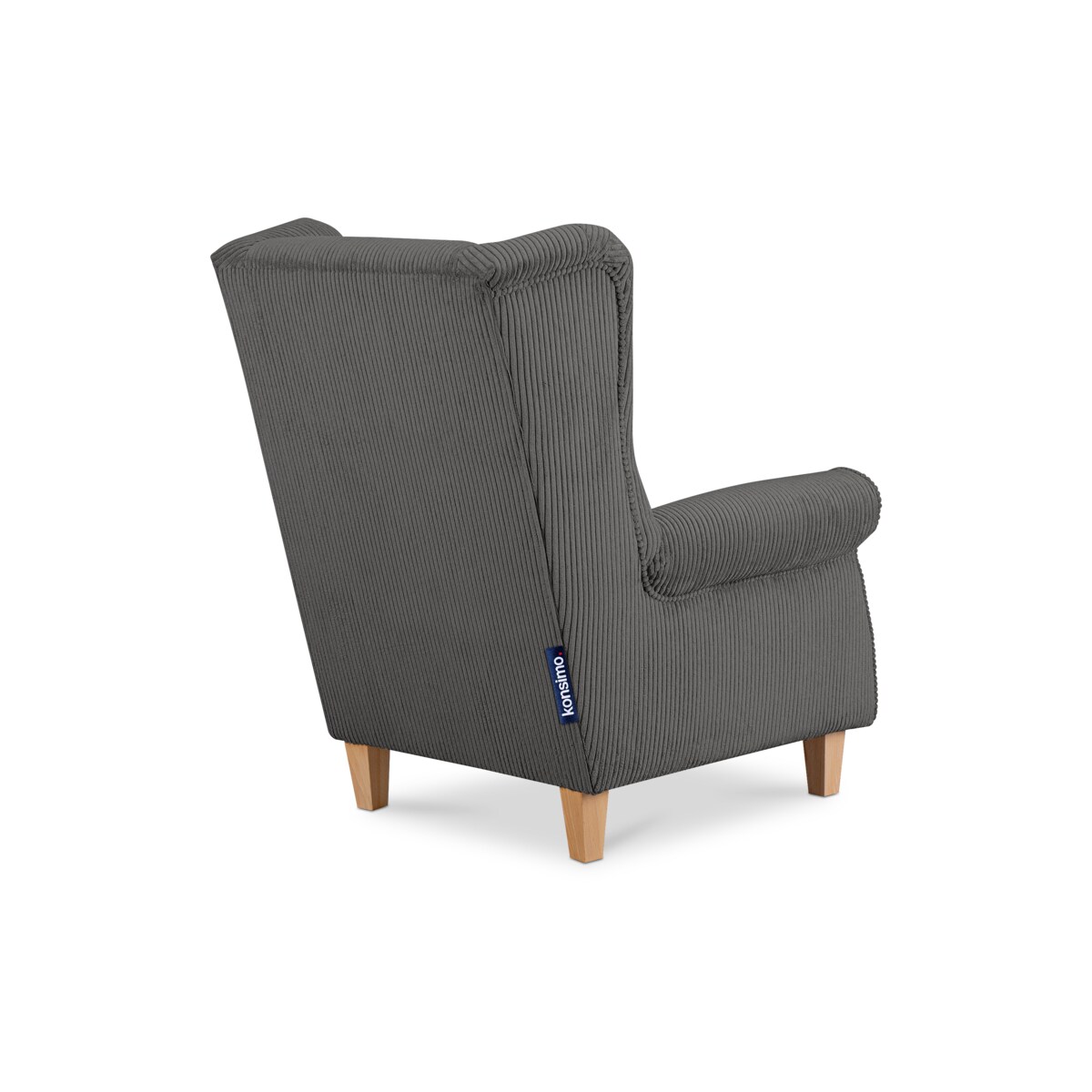 KONSIMO MILES Fotel, kolor Szary