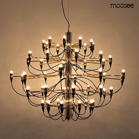 Lampa wisząca Gino MSE010100306 industrialna czarna złota