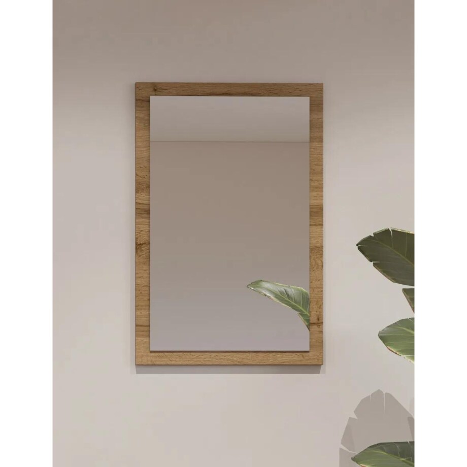 Lustro do przedpokoju CROSS 40x60cm dąb wotan