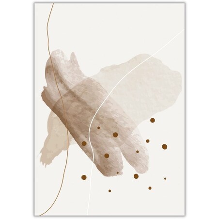 plakat brown abstract 3 30x40 cm