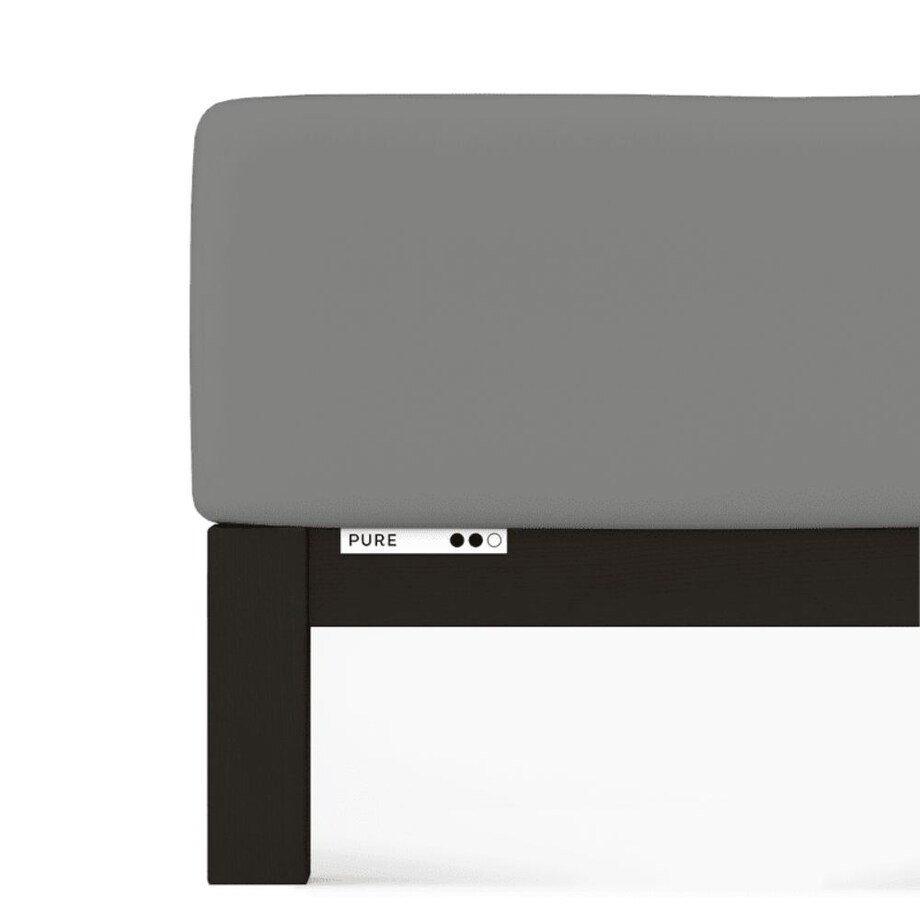 Prześcieradło Schlafgut Pure Standard 90x190-100x220 cm Gray Mid 128