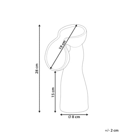 Kamionka Wazon na kwiaty 28 cm Zielony CALAMUS