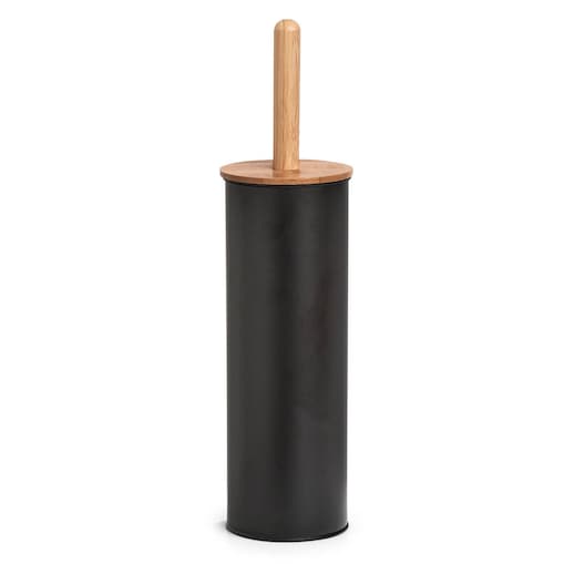 Szczotka WC z metalu i bambusa, Ø 10 cm