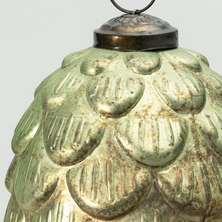 Bombka szklana Pine Green 8x8x15 cm boże narodzenie, święta, świąteczne, zielony, 8x8x15 cm