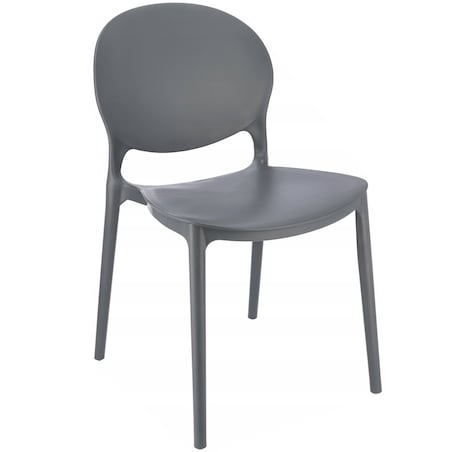 Krzesło ogrodowe plastikowe JUSTIN szare