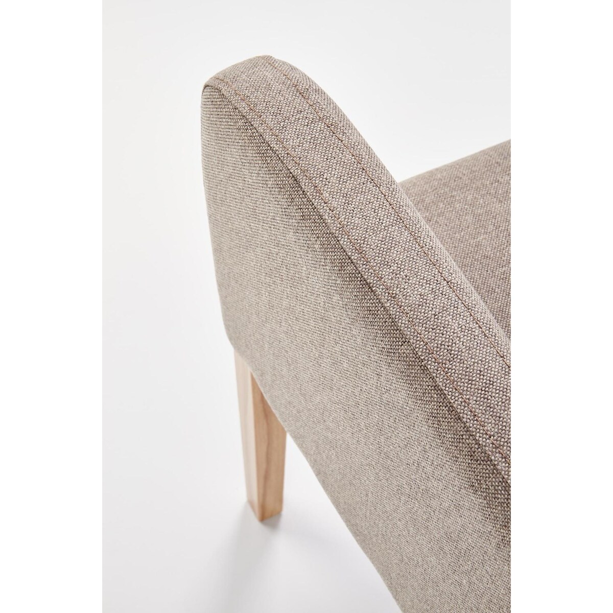 KRZESŁO TAPICEROWANE Filem beż tkanina Inari BUKOWE NOGI