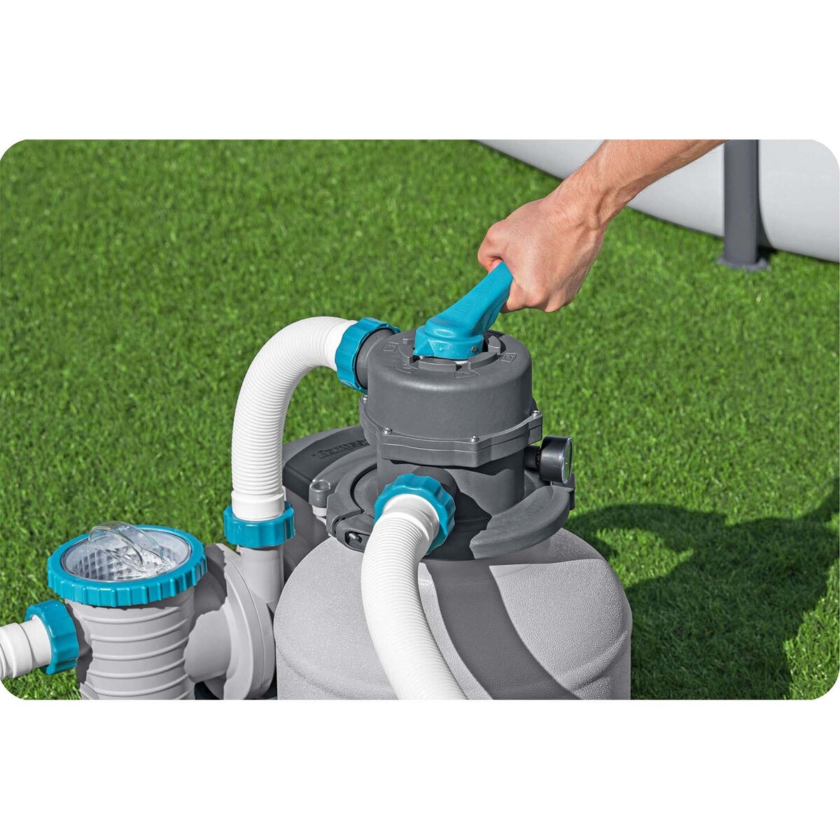 Pompa piaskowa do basenu filtr Bestway 8327 l/h + kulki filtracyjne