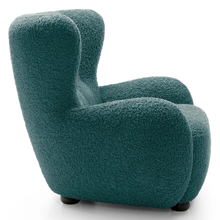 Fotel uszak boucle 91x88x100 cm POLTRONA morski