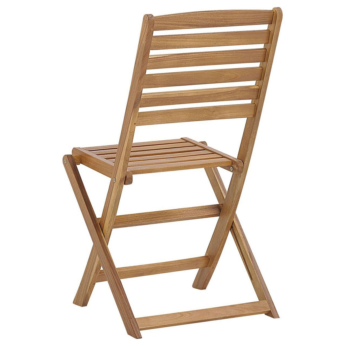 Zestaw 6 krzeseł ogrodowych akacjowy jasne drewno TOLVE