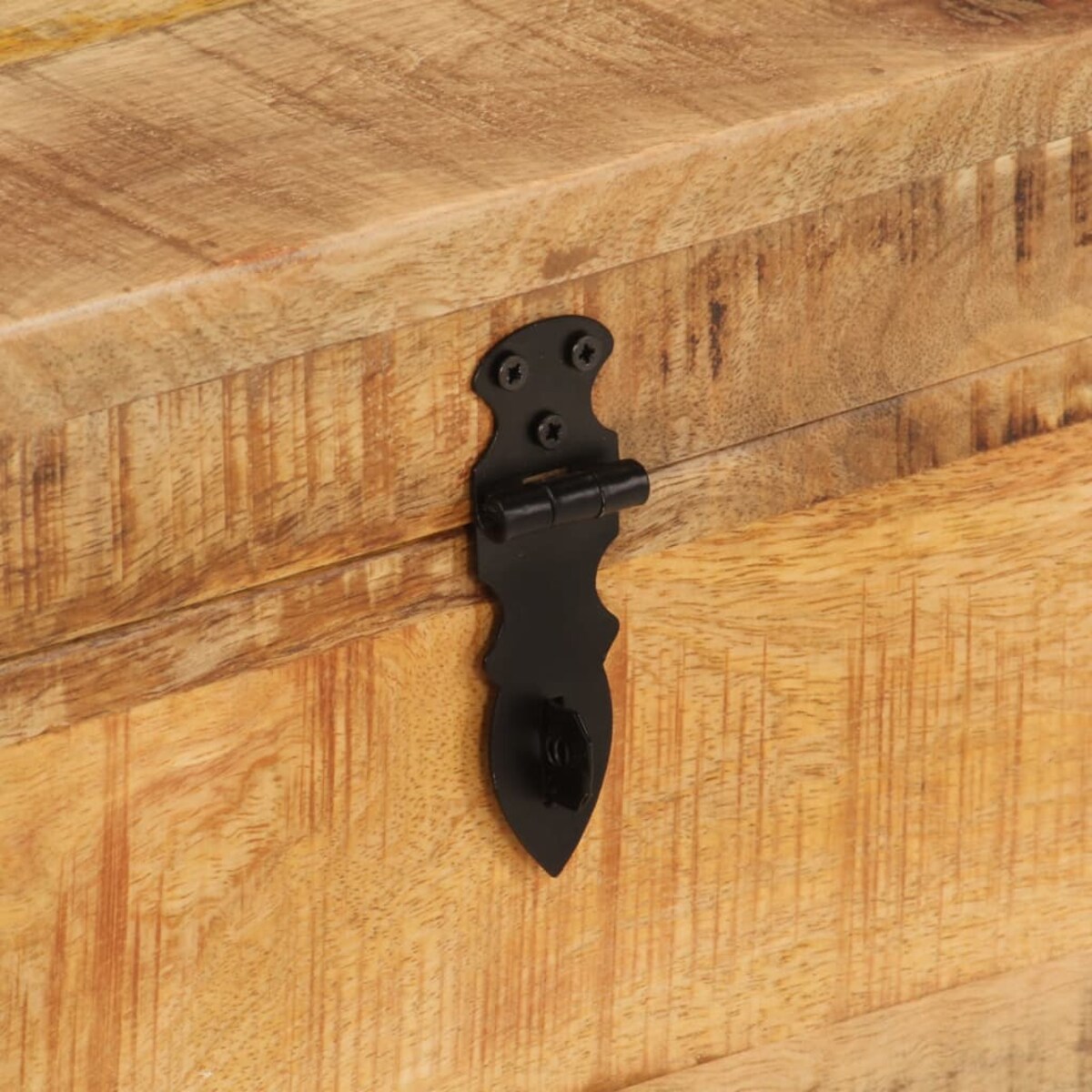 vidaXL Skrzynia, 39x28x31 cm, lite drewno mango