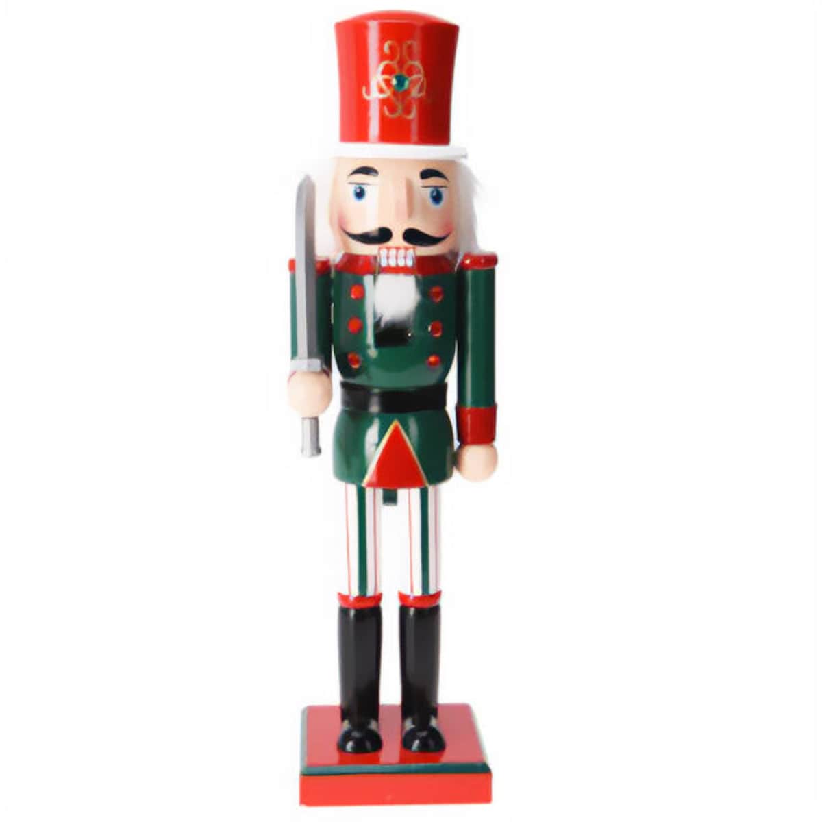 Dziadek do orzechów, figurka z drewna sosnowego, 38 cm