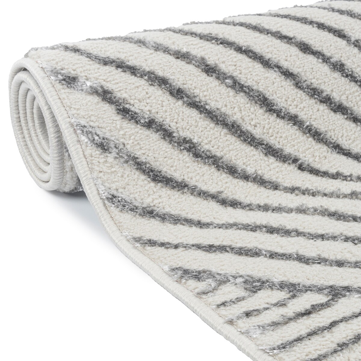 Dywan nowoczesny Tori 67x120 cm e-floor OEKO-TEX geometryczny szary