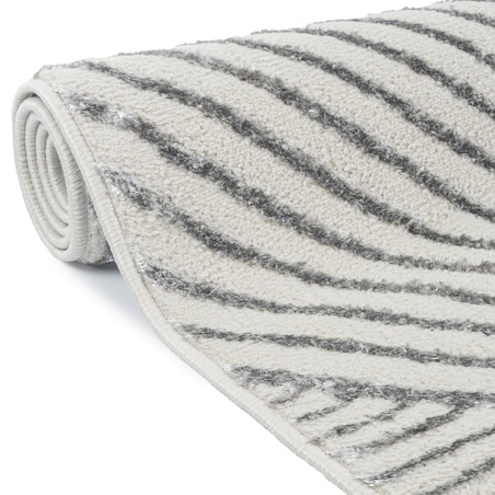 Dywan nowoczesny Tori 67x120 cm e-floor OEKO-TEX geometryczny szary