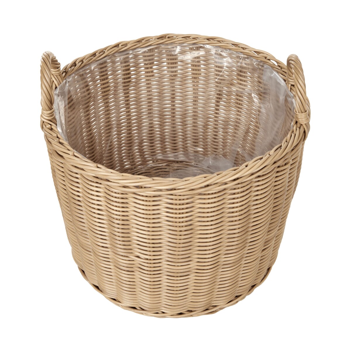 Zestaw 3 doniczek PENDULA Technorattan Naturalny