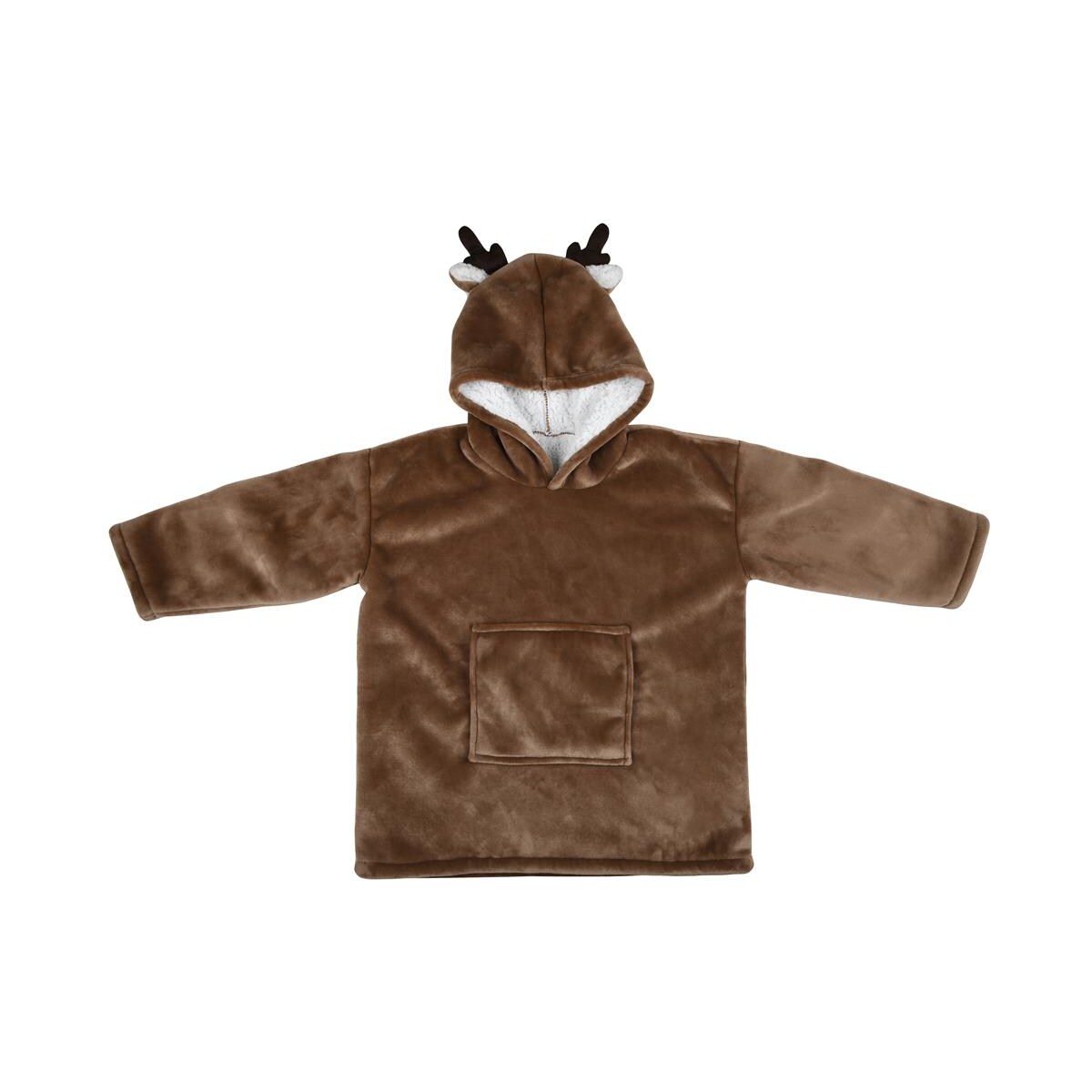 Ponczo dziecięce z kapturem GABIN BRUN, jelonek, 60 x 95 cm