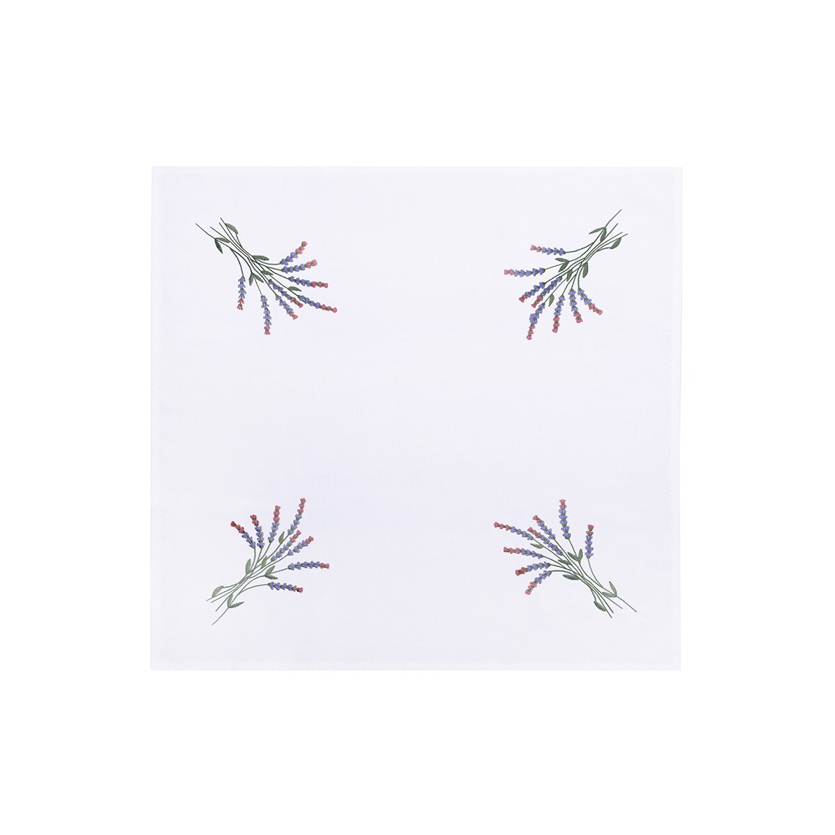 Konsimo LAVANDI Serweta plamoodporna, biały/zielony/czerwony/fioletowy