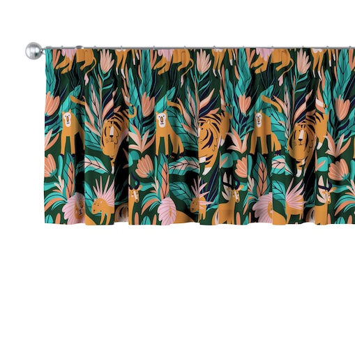 Lambrekin na taśmie marszczącej 390x40 zielony