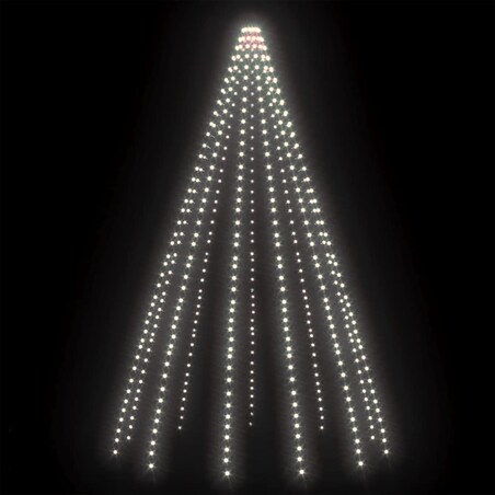 vidaXL Lampki na choinkę, 500 LED, zimne białe, 500 cm, wewn./zewn.