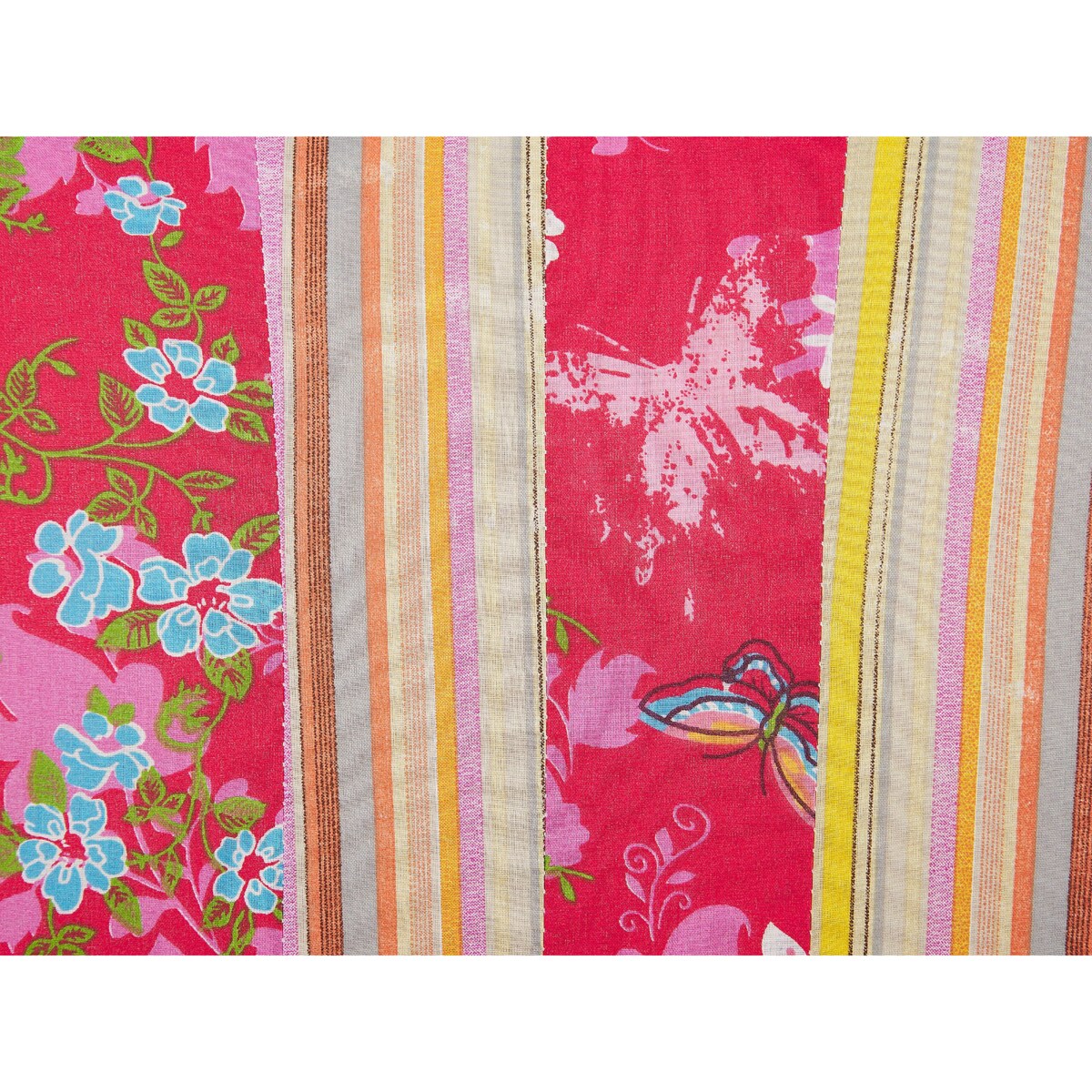 Fotel patchwork wielokolorowy VOSS