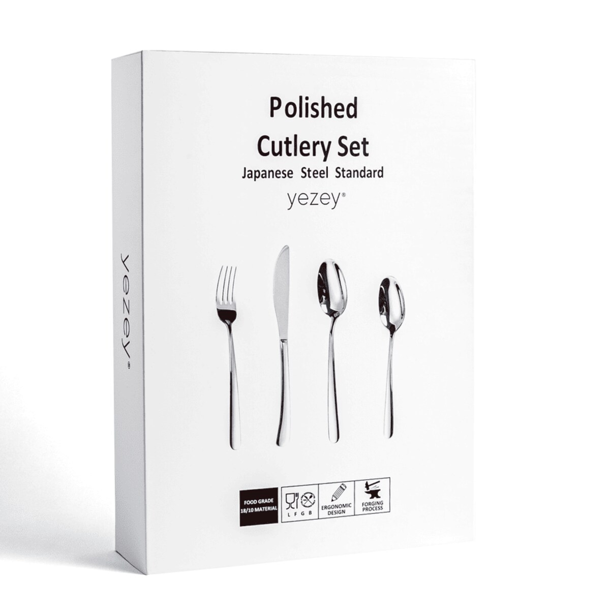 Sztućce srebrne Tsubame 24 szt. Japońska stal 18/10 SUS304 Ręcznie polerowane Połysk Na prezent