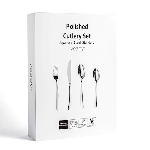 Sztućce srebrne Tsubame 24 szt. Japońska stal 18/10 SUS304 Ręcznie polerowane Połysk Na prezent