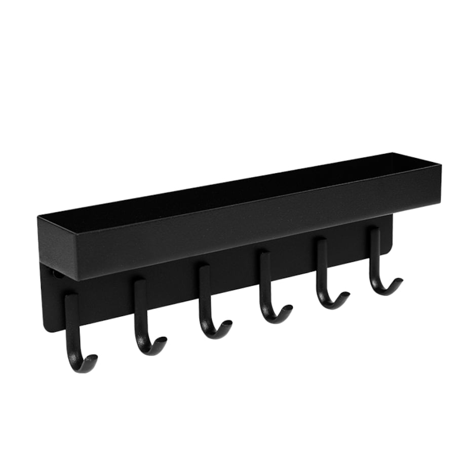 Wieszak ścienny z półką na klucze akcesoria metalowy loft