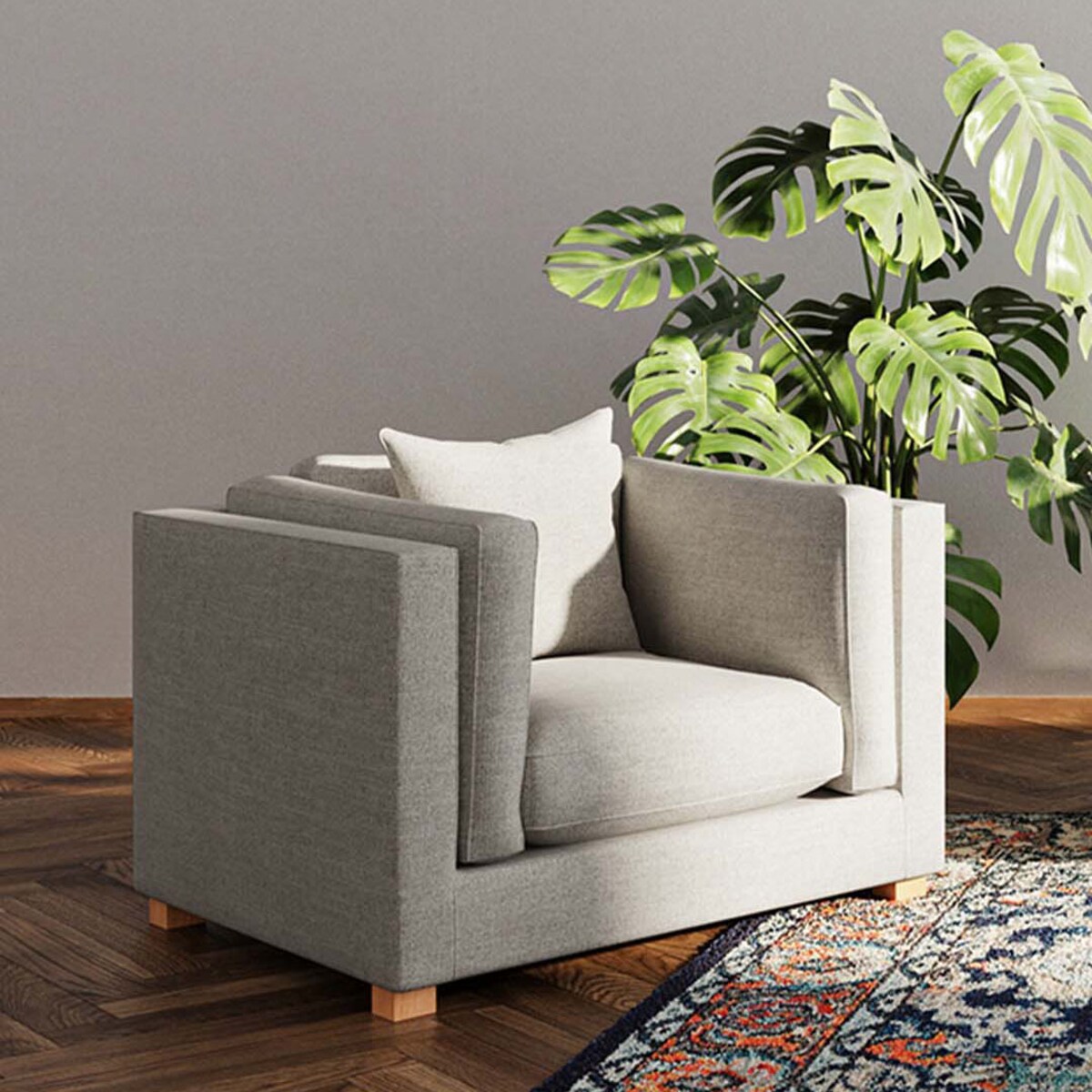 Pomo fotel Jasnobeżowy