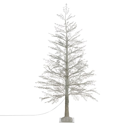 Dekoracja ogrodowa LED SUONTEE Choinka 180 cm Biały