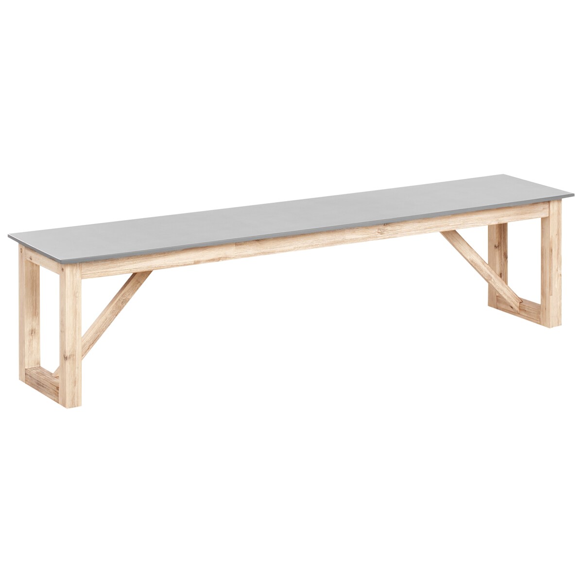 Ławka ogrodowa NOTTERI 180 cm Beton Szary