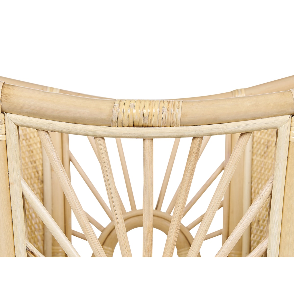 Łóżeczko dziecięce rattanowe jasne LAGRASSE