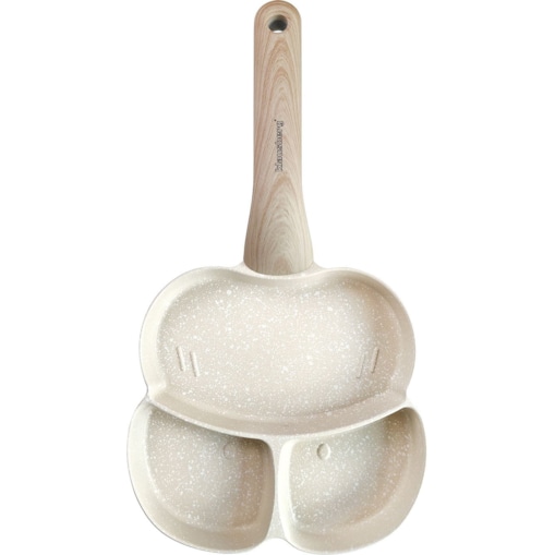 Patelnia marmurkowa 3 w 1 do jajek naleśników placków pancake 18cm BEŻOWA KLAUSBERG