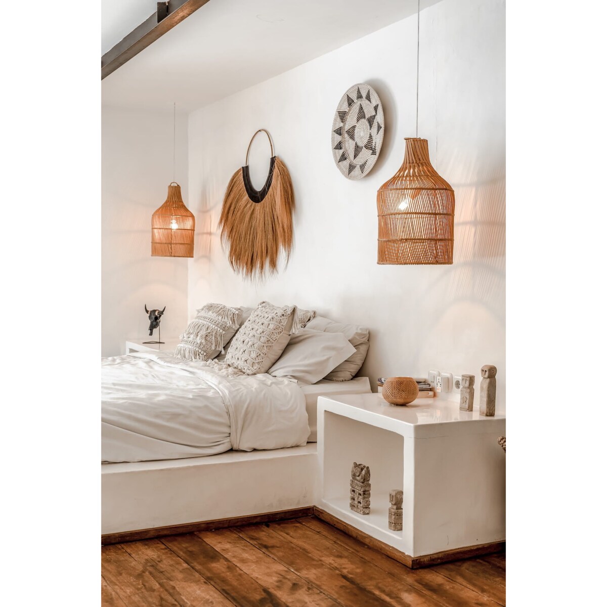 DEKORACJA ŚCIENNA TRAWA MORSKA NATURALNA