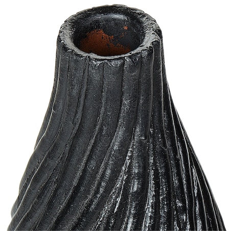 Wazon dekoracyjny FLORENTIA Ceramika 50 cm Czarny
