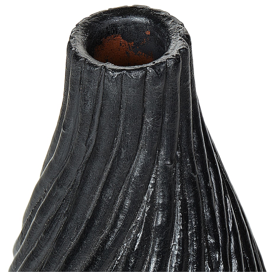 Wazon dekoracyjny FLORENTIA Ceramika 50 cm Czarny