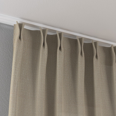 Zasłona na haczykach flex podwójnych 130x260 ciemny beż