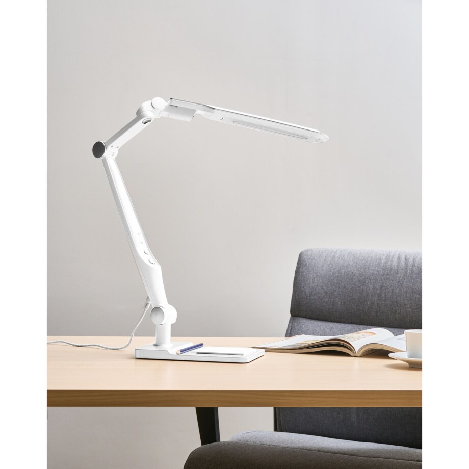 Lampa biurkowa LED PEGASI Ze ściemniaczem Srebrny