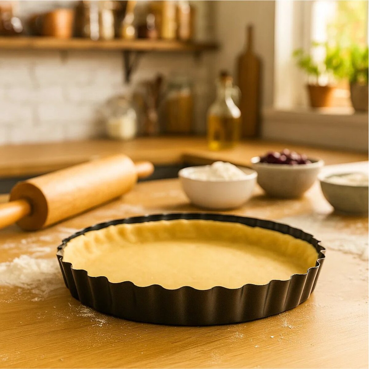 Okrągła forma do pieczenia Ø 28 cm, stal węglowa