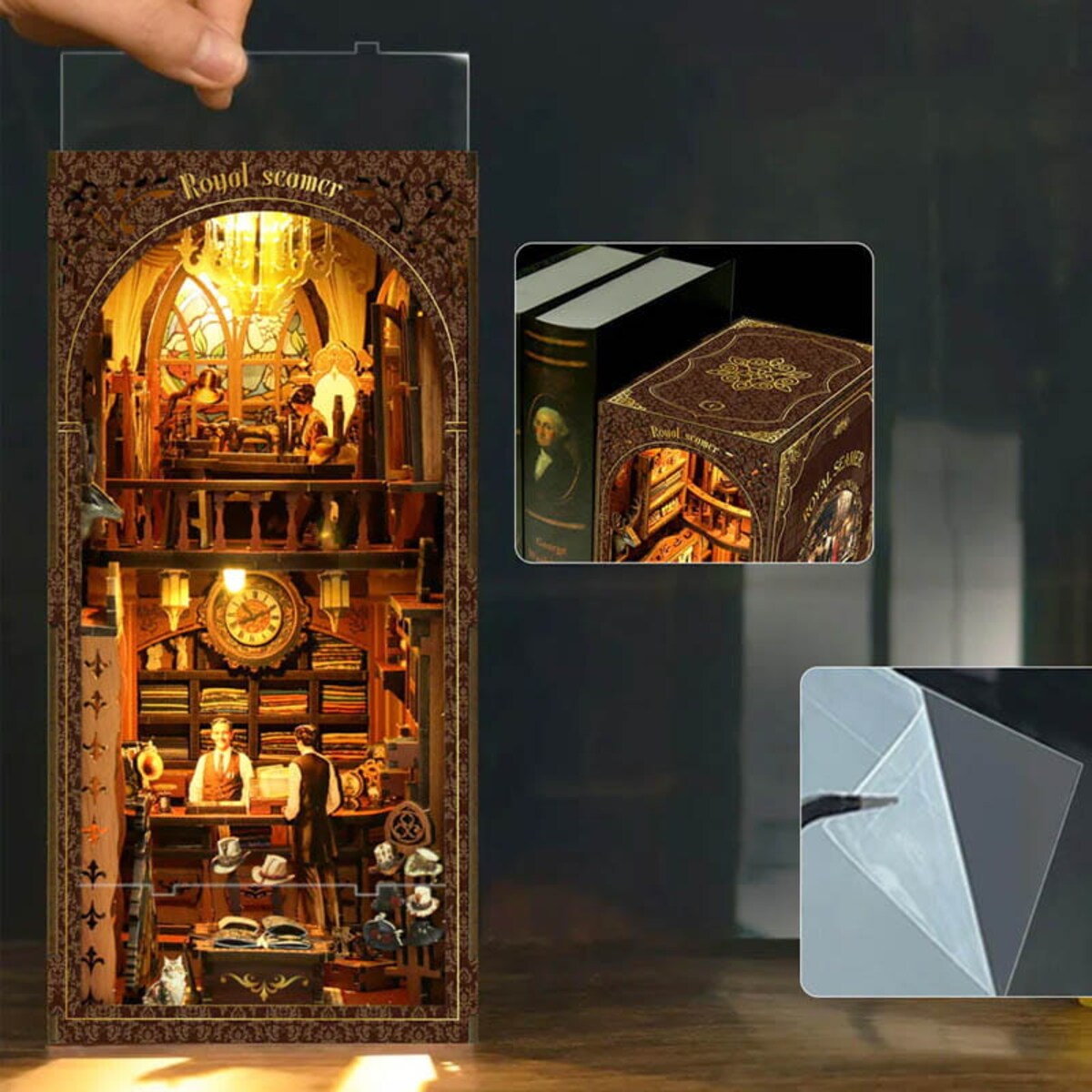 Miniaturowy domek Book Nook - Królewski krawiec