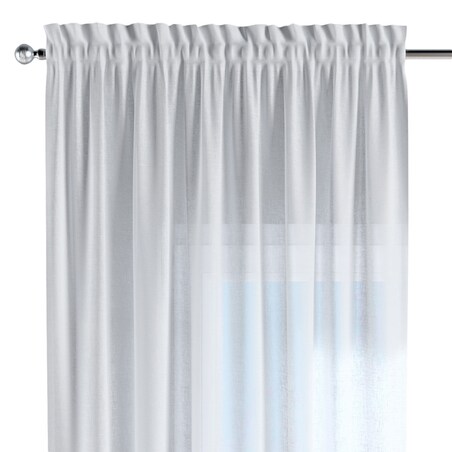 Zasłona na kanale z grzywką 1 szt. 130x260 prześwitujący ecru