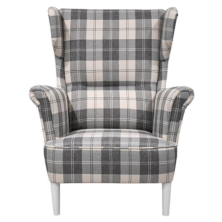 Fotel klasyczny Paul - krata - 82cm x 101cm x 93cm