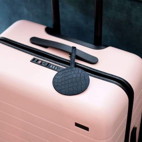 Zawieszka na bagaż Stackers Croc niebieska