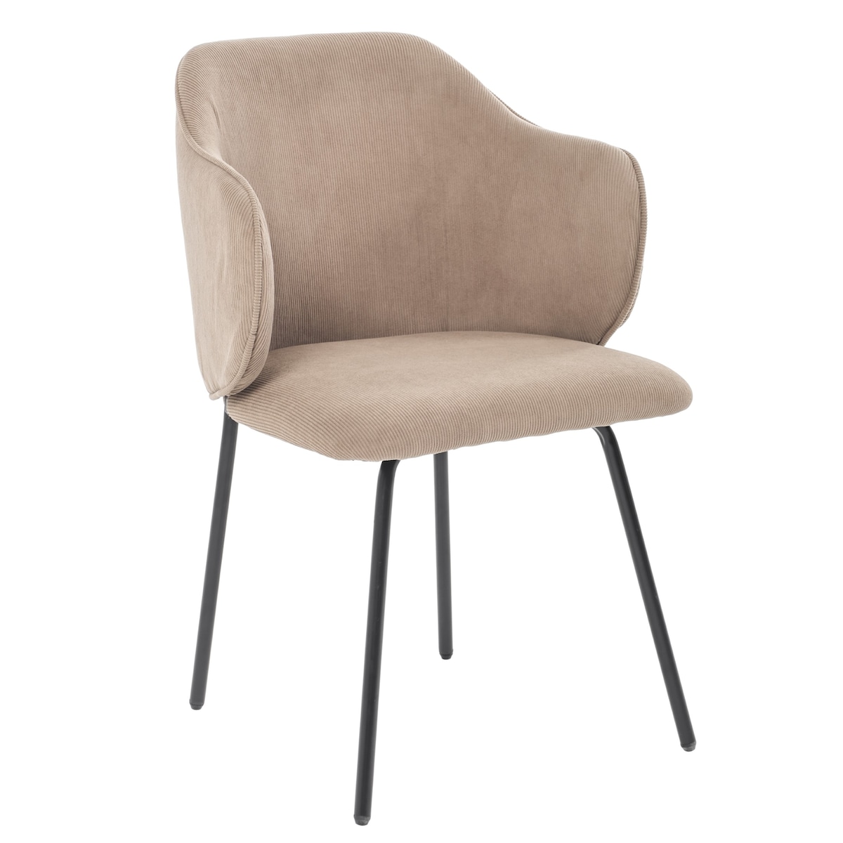 Krzesło z sztruksu tapicerowane DALIA welurowe JUMI