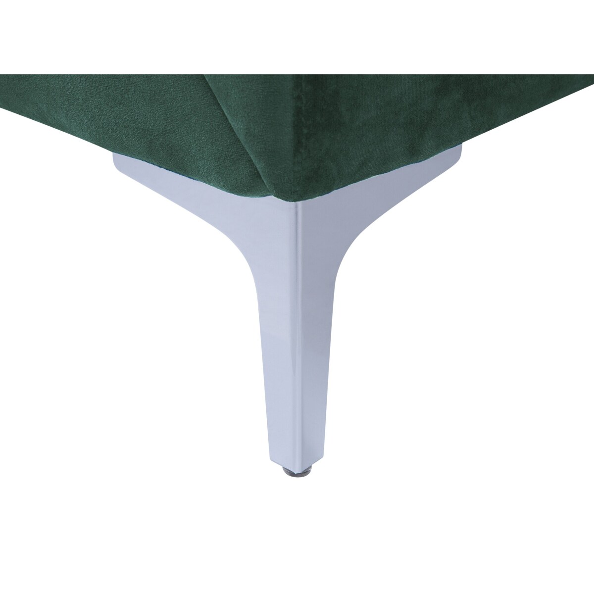 Sofa 3-osobowa welurowa zielona FENES