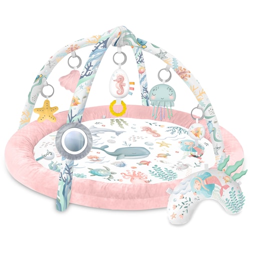 Mata edukacyjna interaktywna dla niemowląt kokon kojec gniazdo Nukido