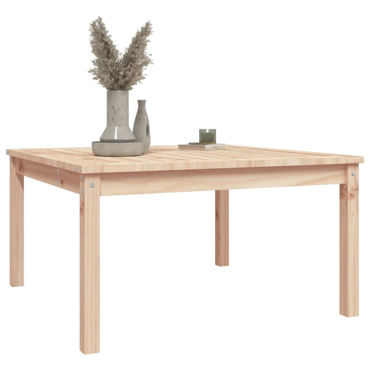 vidaXL Stolik ogrodowy, 82,5x82,5x45 cm, lite drewno sosnowe