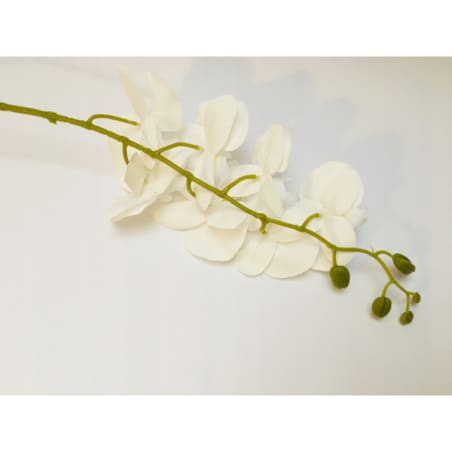 BIAŁY GUMOWANY STORCZYK NA ŁODYDZE piękny na dekoracje wazonu bukietu ślub