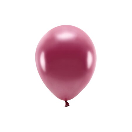 Balony Eco 26cm metalizowane, bordo (1 op. / 10 szt.)